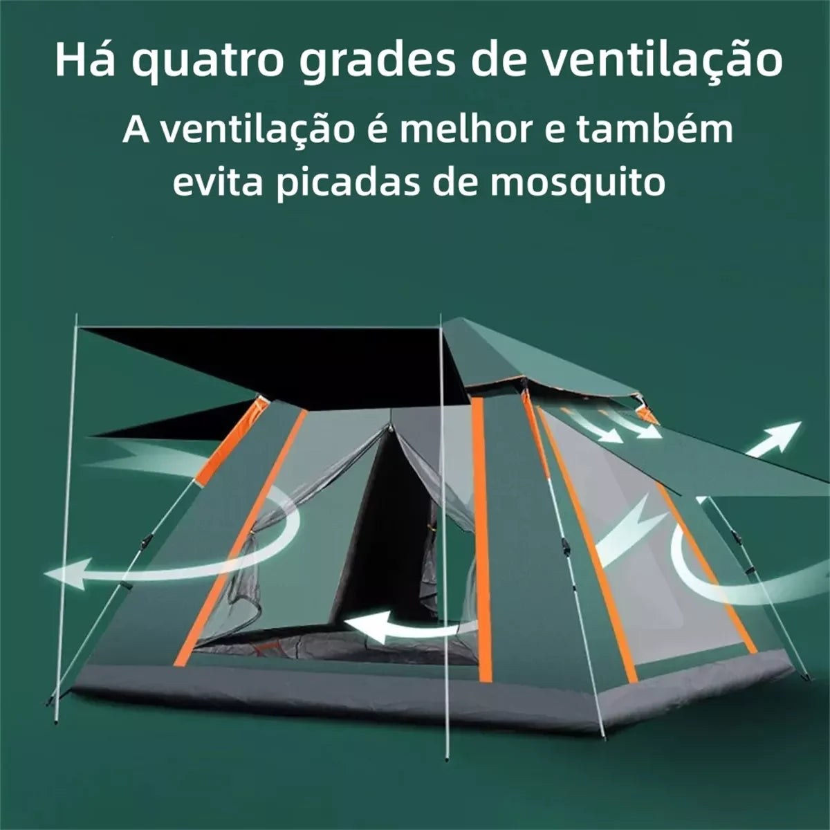 Barraca Camping Automática Joyfox UPF50+ para 5 a 8 Pessoas | Grande, Portátil e Ideal para Família