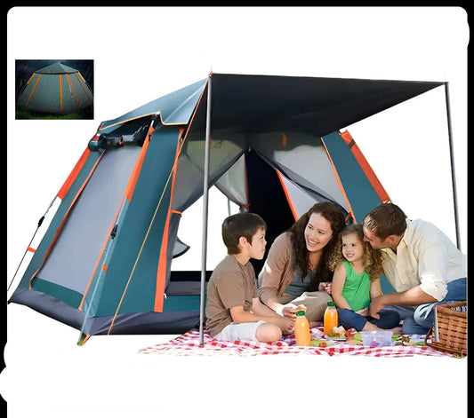 Barraca Camping Automática Joyfox UPF50+ para 5 a 8 Pessoas | Grande, Portátil e Ideal para Família