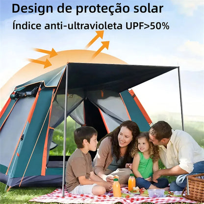 Barraca Camping Automática Joyfox UPF50+ para 5 a 8 Pessoas | Grande, Portátil e Ideal para Família