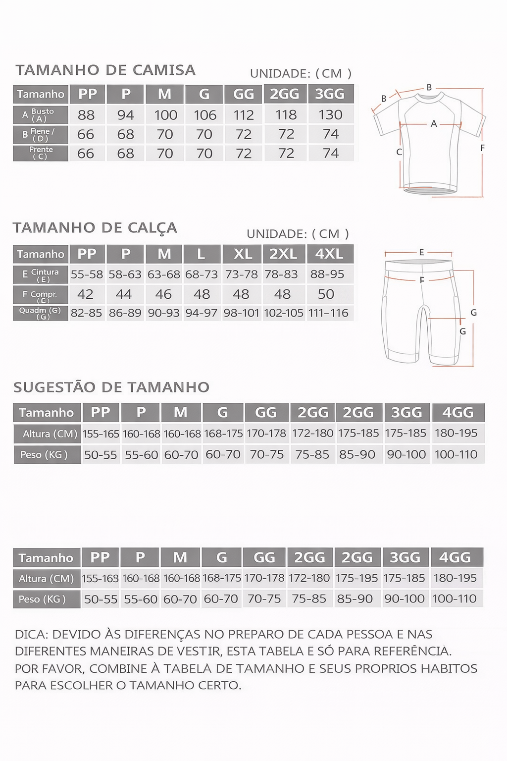Conjunto de Ciclismo Team Camisa + Bretelle