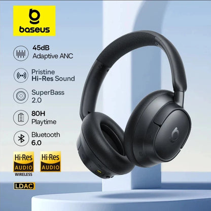 Fones sem fio com cancelamento de ruído híbrido adaptativo