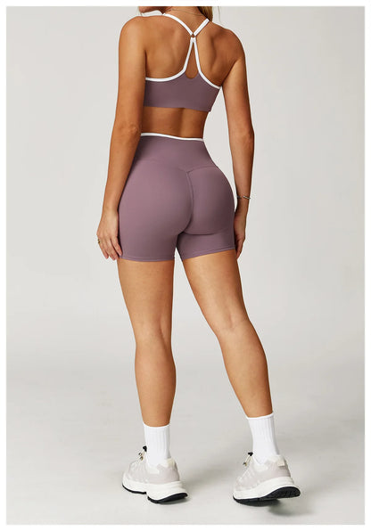 Conjunto Fitness Feminino 2 Peças Flare | Top e Calça Cintura Alta