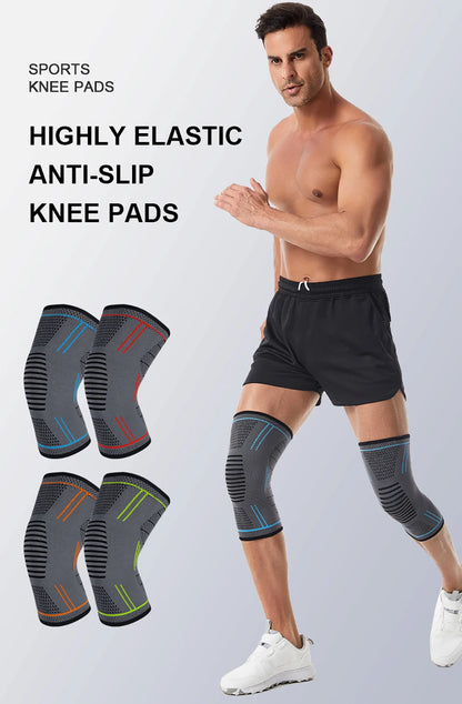 Joelheira Esportiva de Compressão Alta Elasticidade | Proteção, Absorção de Impacto e Suporte para Treinos e Esportes