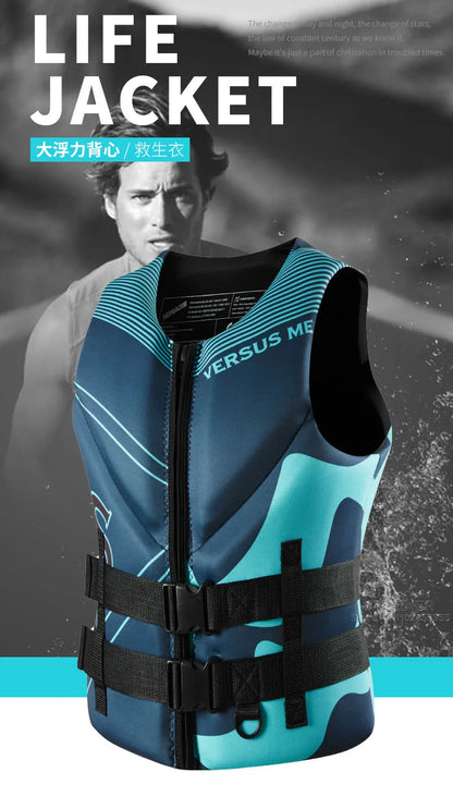 Colete Salva-Vidas Adulto para Caiaque, Jet Ski, Barco, Pesca, Wakeboard e Esportes Aquáticos