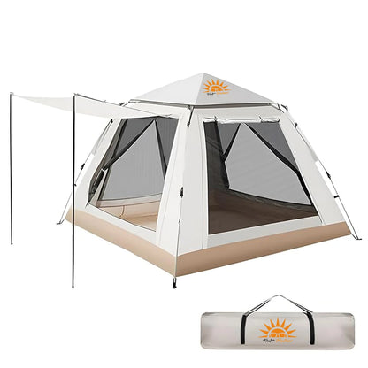 Barraca Automática Portátil para 4 Pessoas | Camping, Trilha e Proteção com Cobertura Impermeável