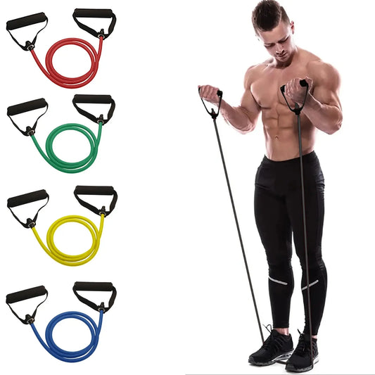 Kit Faixas Elásticas de Resistência com Pegadores | Treino Muscular, Academia em Casa e Exercícios Funcionais