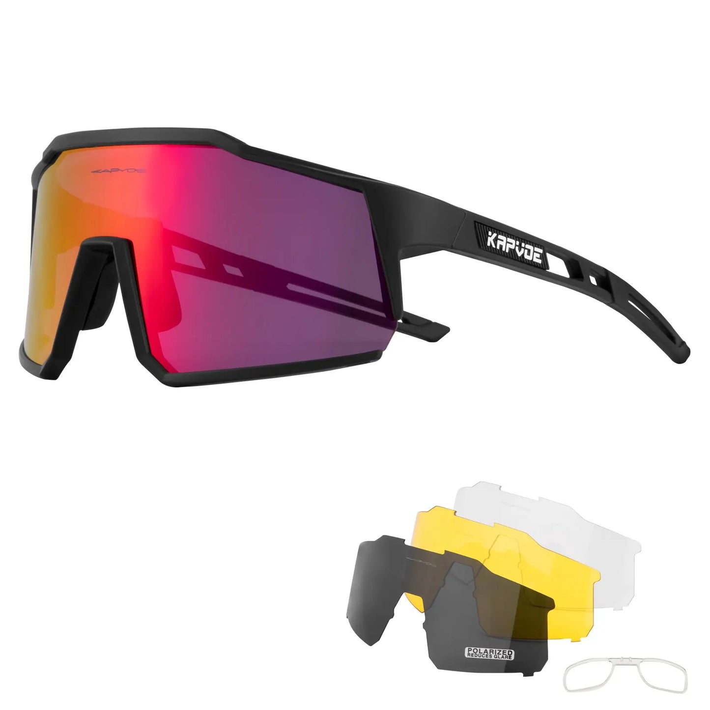 Óculos de Ciclismo Kapvoe Polarizados UV400 – Leves e Ideais para MTB e Estrada