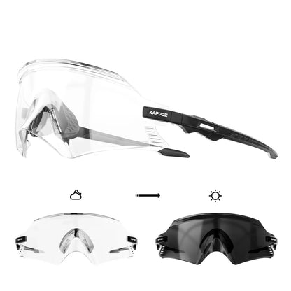 Óculos de Ciclismo KPV Fotocromático UV400 para Bike, Corrida