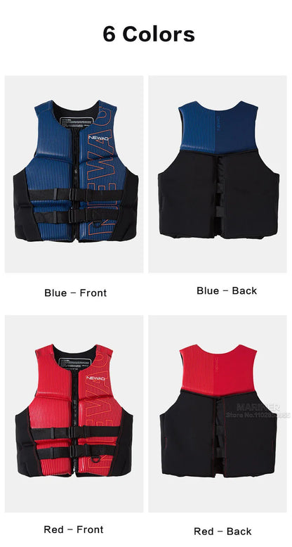 Colete Salva-Vidas Adulto para Caiaque, Jet Ski, Barco, Pesca, Wakeboard e Esportes Aquáticos