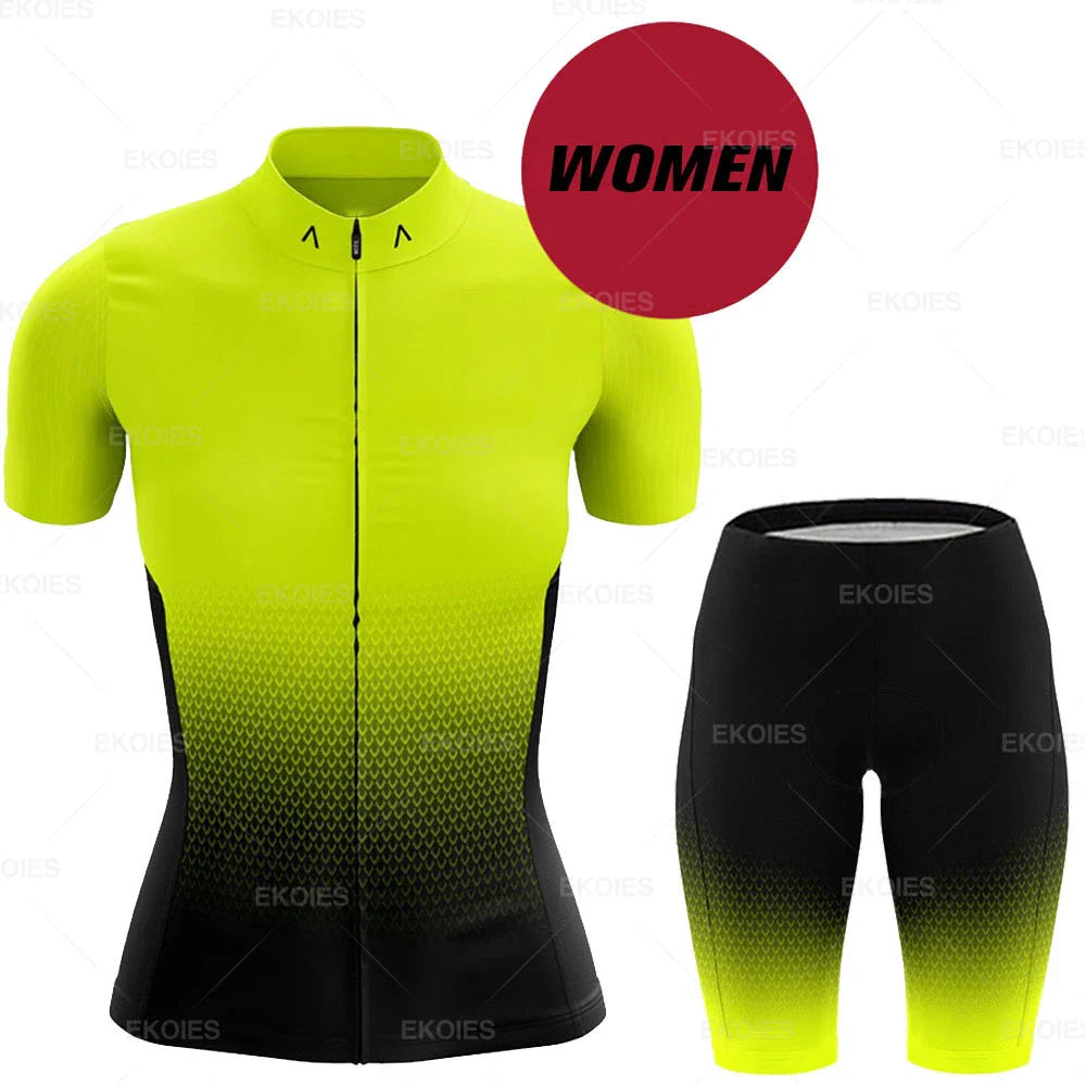 Conjunto Feminino de Ciclismo RAUDAX Verão – Camisa + Bretelle