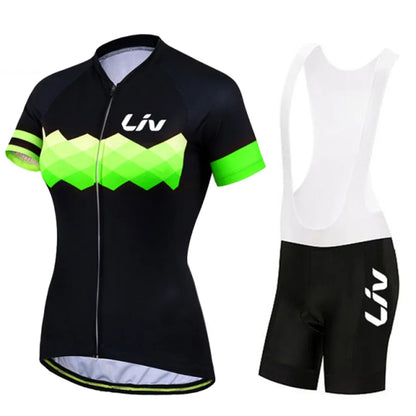 Conjunto Feminino de Ciclismo LIV  | Camisa e Bermuda MTB para Bike, Speed e Mountain Bike