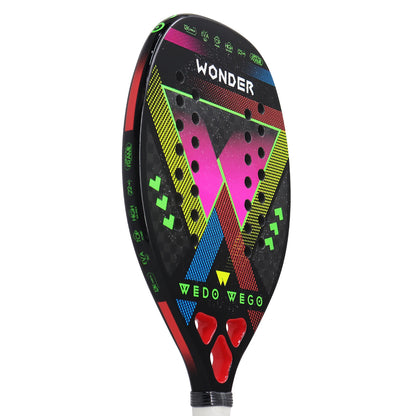 Raquete de Beach Tennis Carbono FC, 3K, 12K, 18K Máximo Controle