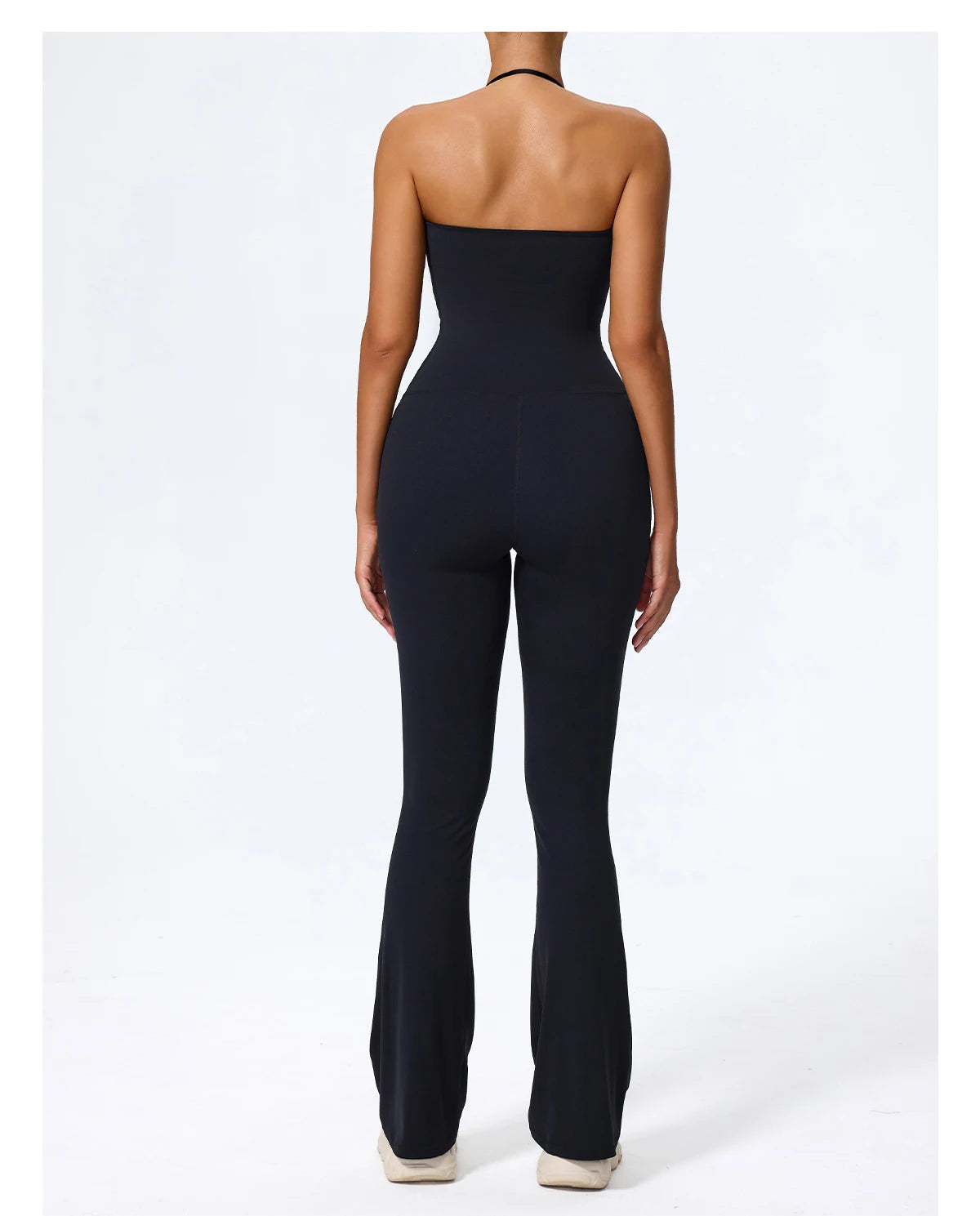 Macacão Fitness Feminino Flare Costas Abertas