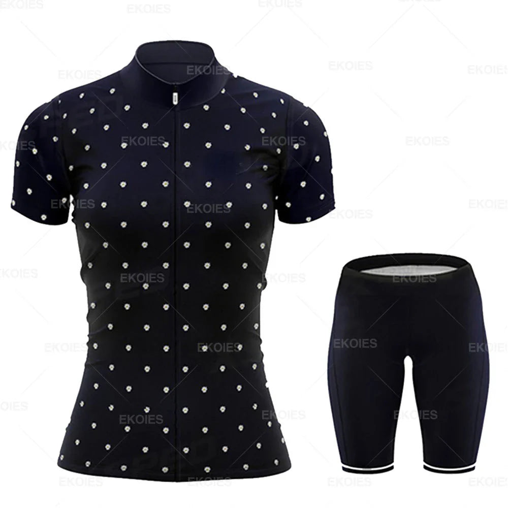 Conjunto Feminino de Ciclismo RAUDAX Verão – Camisa + Bretelle