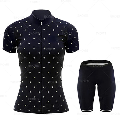 Conjunto Feminino de Ciclismo RAUDAX Verão – Camisa + Bretelle