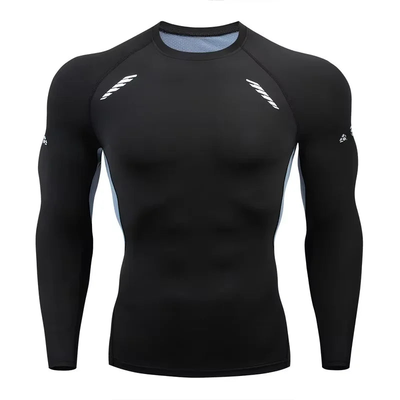Camiseta Masculina Esportiva de Compressão Dry Fit | Treino, Academia, Corrida e Fitness