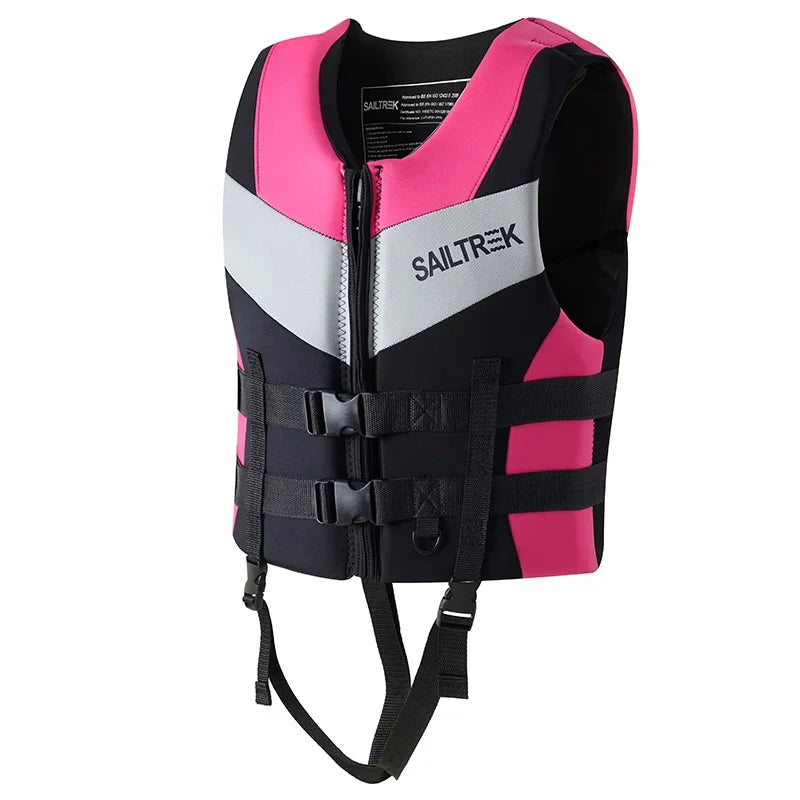 Colete Salva-Vidas Adulto para Caiaque, Jet Ski, Barco, Pesca, Wakeboard e Esportes Aquáticos
