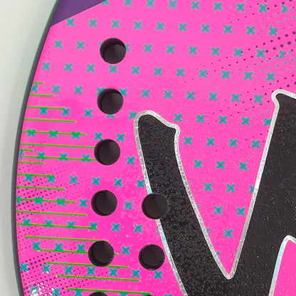 Raquete de Beach Tennis Camewin 3K Fibra de Carbono | Superfície Áspera para Mais Efeito e Controle