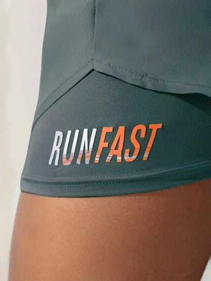 Shorts Feminino Cintura Alta Fitness 2 em 1 – Conforto e Estilo para Treino e Corrida