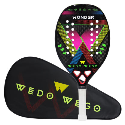 Raquete de Beach Tennis Carbono FC, 3K, 12K, 18K Máximo Controle