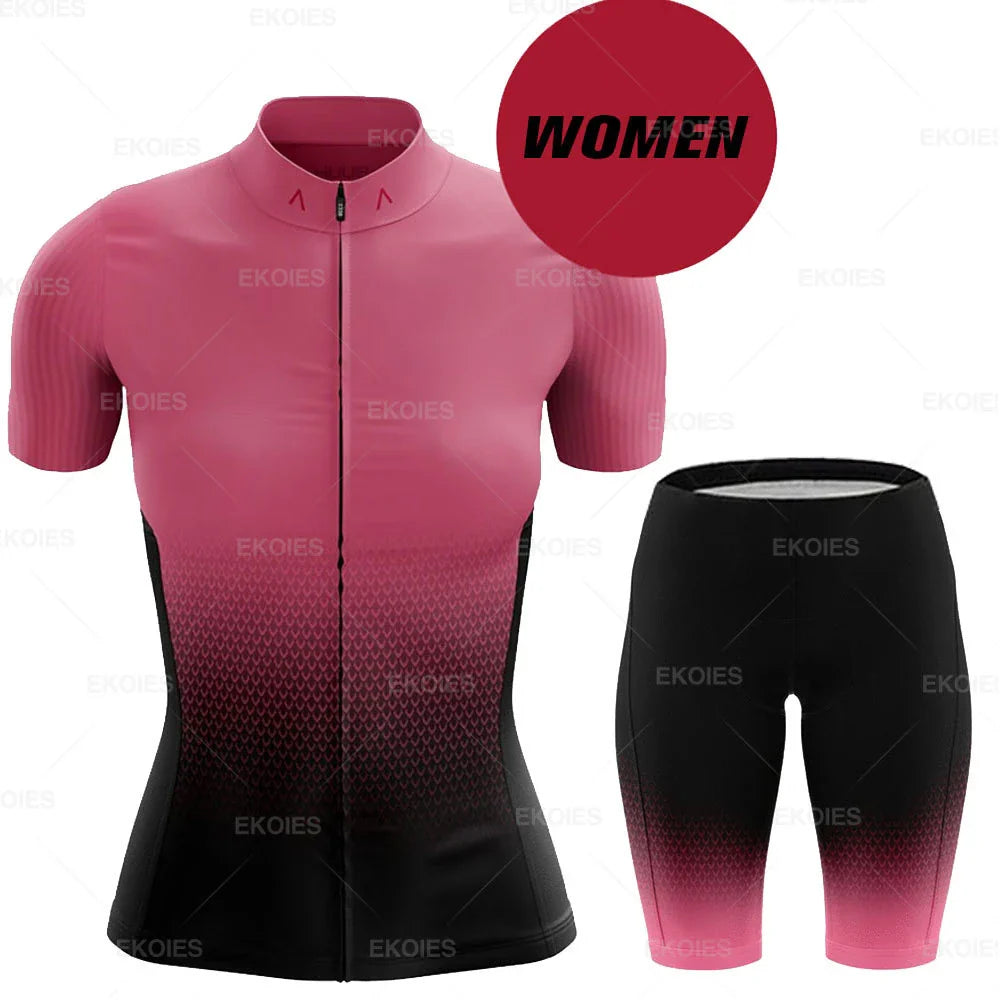 Conjunto Feminino de Ciclismo RAUDAX Verão – Camisa + Bretelle