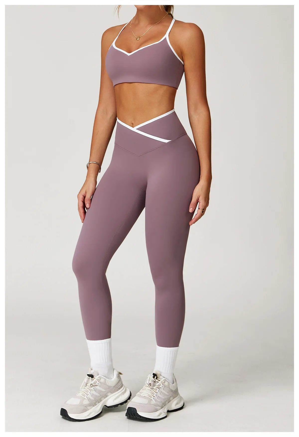 Conjunto Fitness Feminino 2 Peças Flare | Top e Calça Cintura Alta