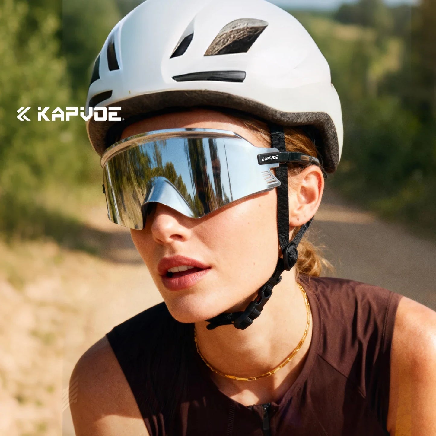 Óculos de Ciclismo KPV Fotocromático UV400 para Bike, Corrida