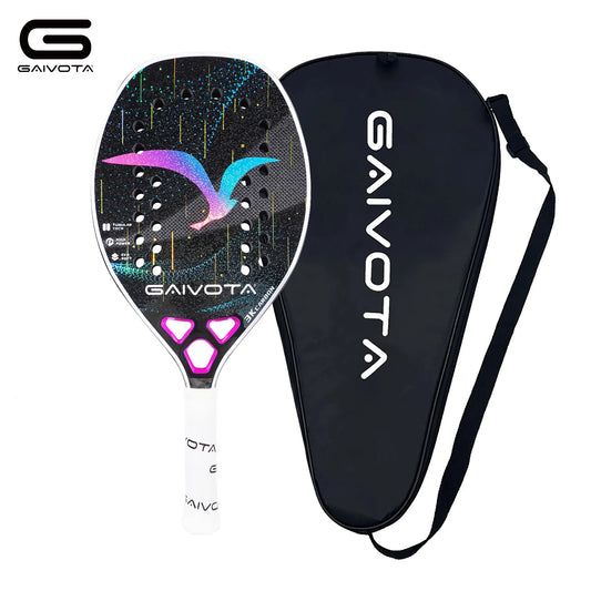 Raquete de Beach Tennis 3K Carbono + Mochila | Potência, Controle e Alta Performance em Quadra