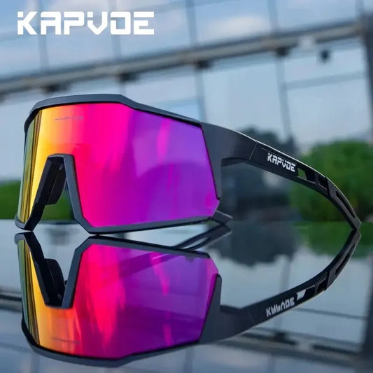 Óculos de Ciclismo Kapvoe Polarizados UV400 – Leves e Ideais para MTB e Estrada