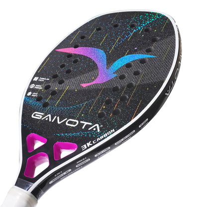 Raquete de Beach Tennis 3K Carbono + Mochila | Potência, Controle e Alta Performance em Quadra