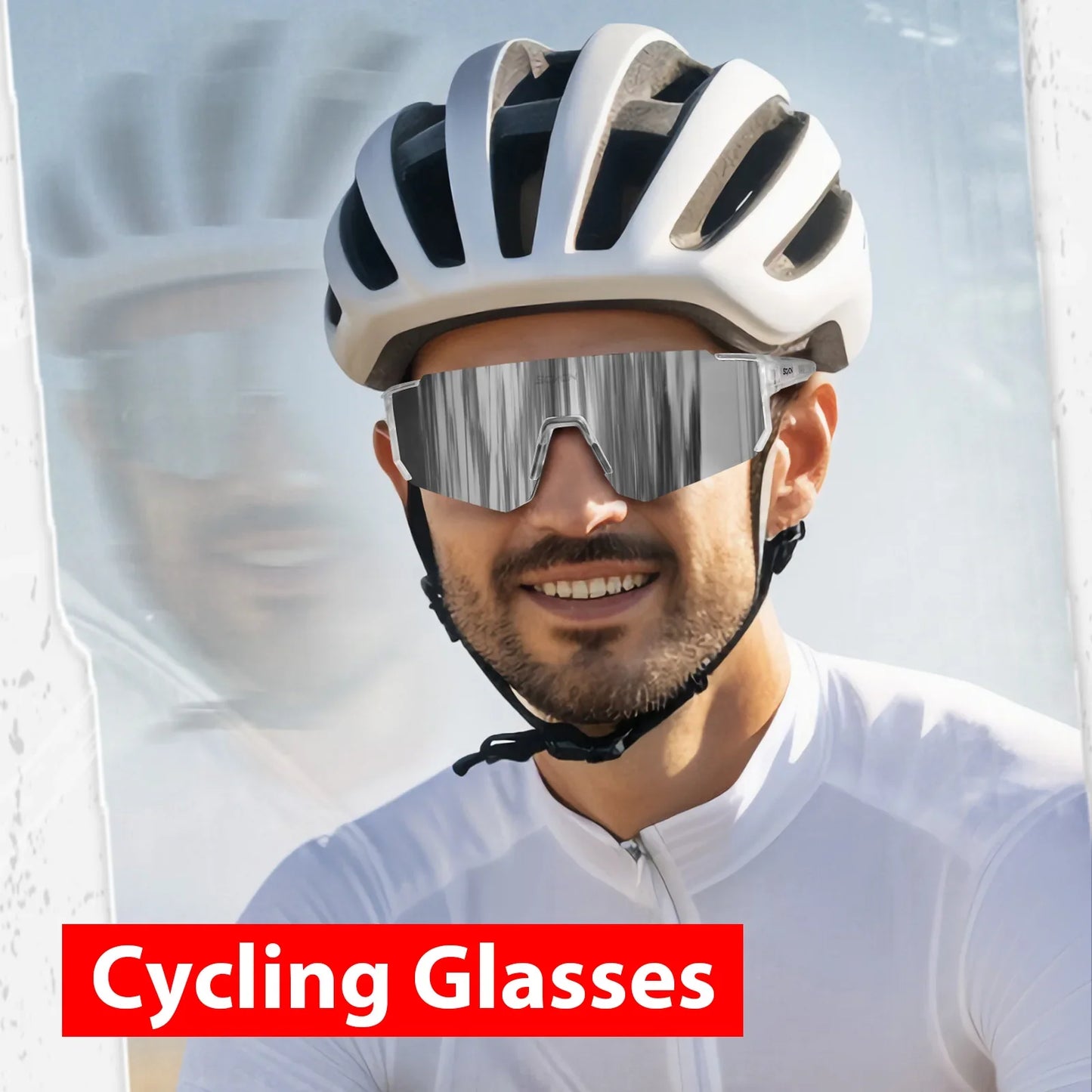 Óculos de Ciclismo SCVCN UV400 para Bike, Corrida e Esportes