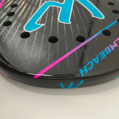 Raquete de Beach Tennis Camewin 3K Carbono Full | Superfície Áspera para Mais Efeito, Controle e Potência