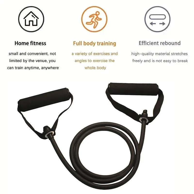 Kit Faixas Elásticas de Resistência com Pegadores | Treino Muscular, Academia em Casa e Exercícios Funcionais