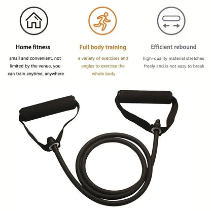Kit Faixas Elásticas de Resistência com Pegadores | Treino Muscular, Academia em Casa e Exercícios Funcionais