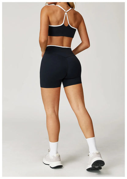 Conjunto Fitness Feminino 2 Peças Flare | Top e Calça Cintura Alta