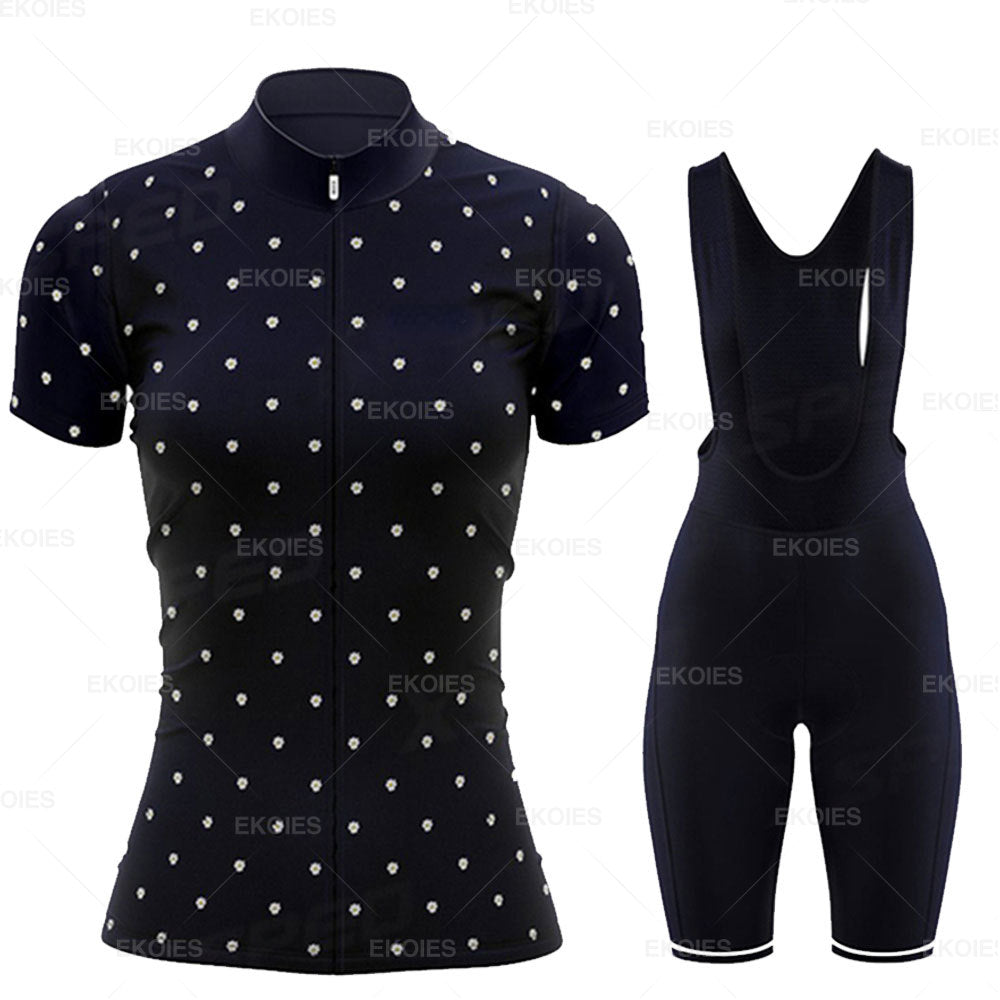 Conjunto Feminino de Ciclismo RAUDAX Verão – Camisa + Bretelle