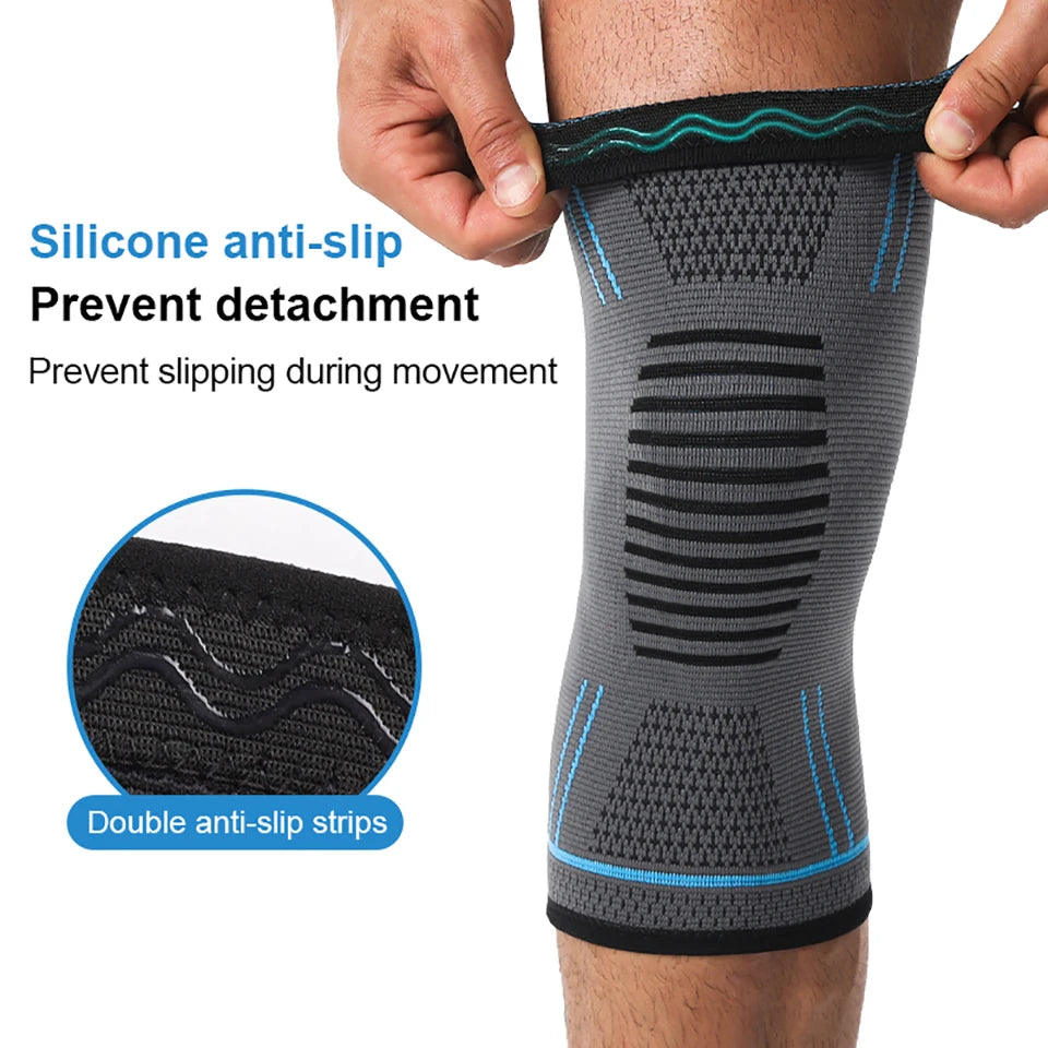 Joelheira Esportiva de Compressão Alta Elasticidade | Proteção, Absorção de Impacto e Suporte para Treinos e Esportes