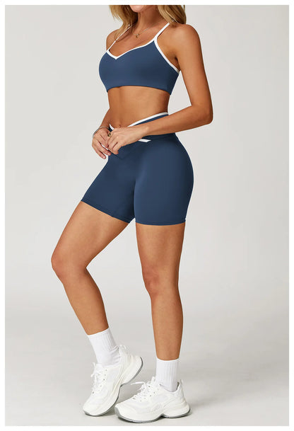 Conjunto Fitness Feminino 2 Peças Flare | Top e Calça Cintura Alta