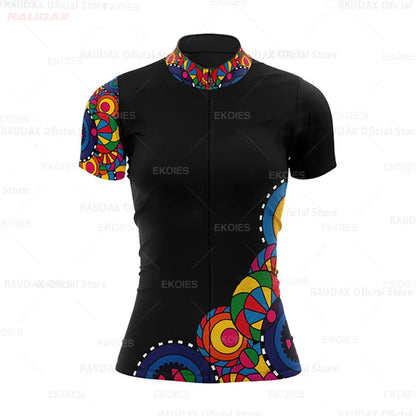 Conjunto Feminino de Ciclismo RAUDAX Verão – Camisa + Bretelle
