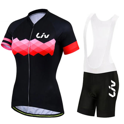Conjunto Feminino de Ciclismo LIV  | Camisa e Bermuda MTB para Bike, Speed e Mountain Bike