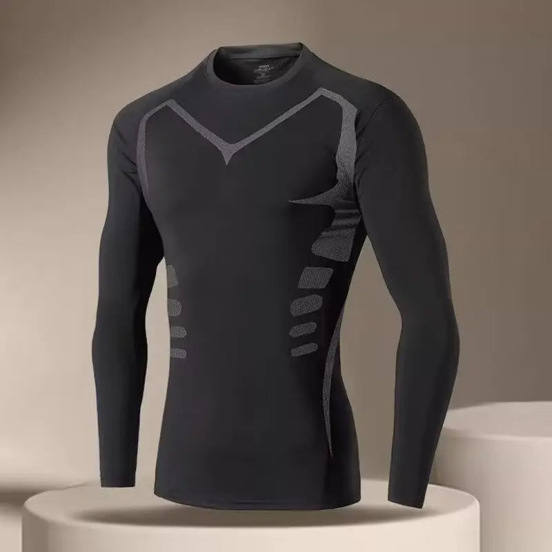 Camiseta Masculina Esportiva de Compressão Dry Fit | Treino, Academia, Corrida e Fitness