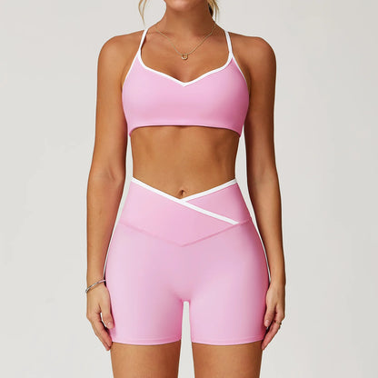 Conjunto Fitness Feminino 2 Peças Flare | Top e Calça Cintura Alta