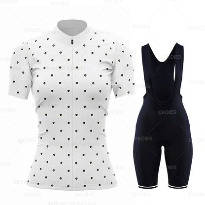 Conjunto Feminino de Ciclismo RAUDAX Verão – Camisa + Bretelle