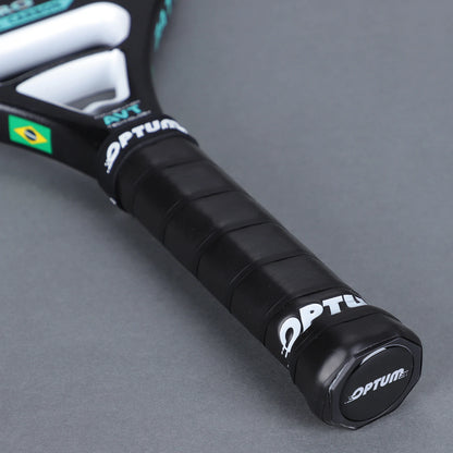 Raquete de Beach Tennis  12K Carbono | Superfície Áspera, Alta Performance e Capa Protetora Inclusa