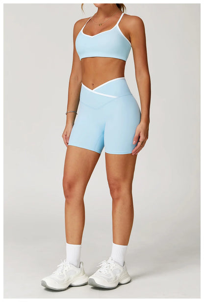 Conjunto Fitness Feminino 2 Peças Flare | Top e Calça Cintura Alta