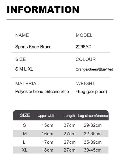 Joelheira Esportiva de Compressão Alta Elasticidade | Proteção, Absorção de Impacto e Suporte para Treinos e Esportes