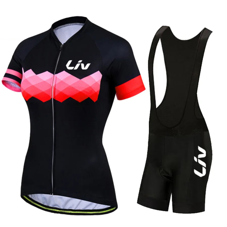 Conjunto Feminino de Ciclismo LIV  | Camisa e Bermuda MTB para Bike, Speed e Mountain Bike