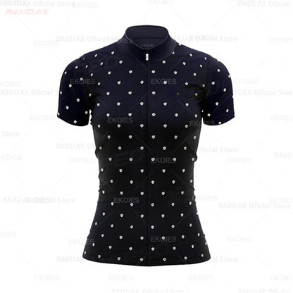 Conjunto Feminino de Ciclismo RAUDAX Verão – Camisa + Bretelle