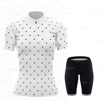 Conjunto Feminino de Ciclismo RAUDAX Verão – Camisa + Bretelle