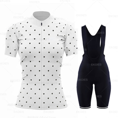 Conjunto Feminino de Ciclismo RAUDAX Verão – Camisa + Bretelle